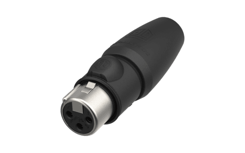 Afbeelding van XLR kabeldeel 3 pin bus TOP IP65 goudcontacten